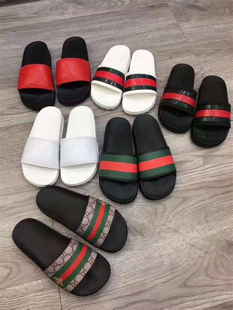 difference between fake and real gucci slides|the real Gucci slides.